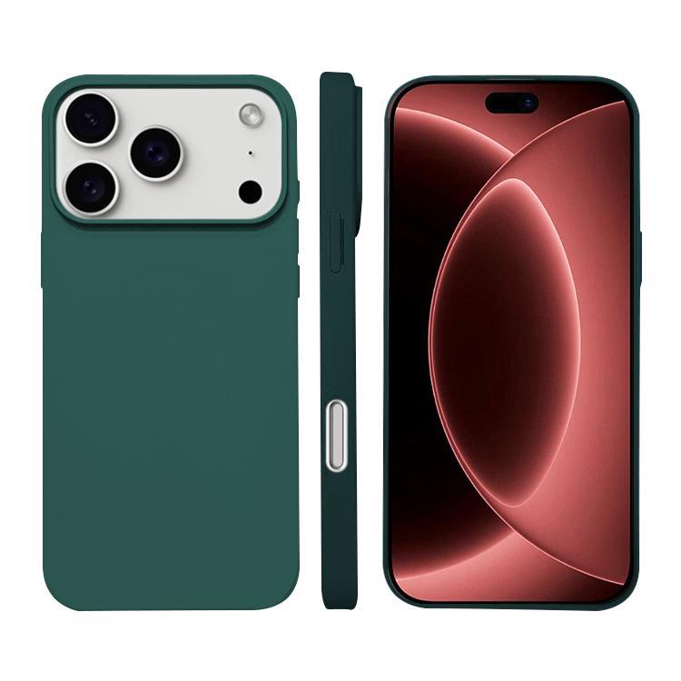 For iPhone 18 Pro Liquid Silicone Phone MagSafe Case - Dark Green - EDA007391228B