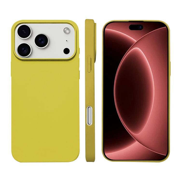 For iPhone 18 Pro Liquid Silicone Phone MagSafe Case - Yellow - EDA007391228F