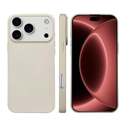 For iPhone 18 Pro Liquid Silicone Phone MagSafe Case - White - EDA007391228J