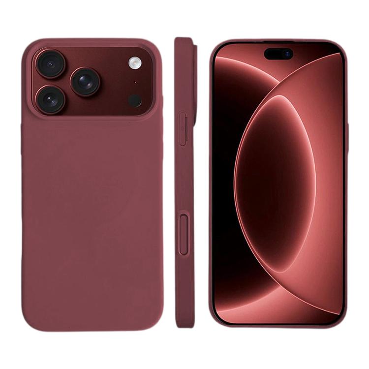 For iPhone 18 Pro Liquid Silicone Phone MagSafe Case - Plum - EDA007391228L