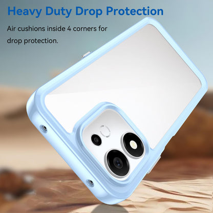 For Honor 600 Smart 5G Colorful Series Acrylic Hybrid TPU Phone Case - Blue - EDA007398828B
