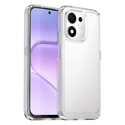 For Honor 600 Smart 5G Colorful Series Acrylic Hybrid TPU Phone Case - Transparent - EDA007398828E