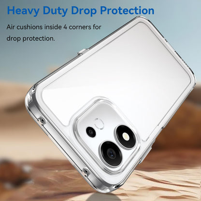 For Honor 600 Smart 5G Colorful Series Acrylic Hybrid TPU Phone Case - Transparent - EDA007398828E