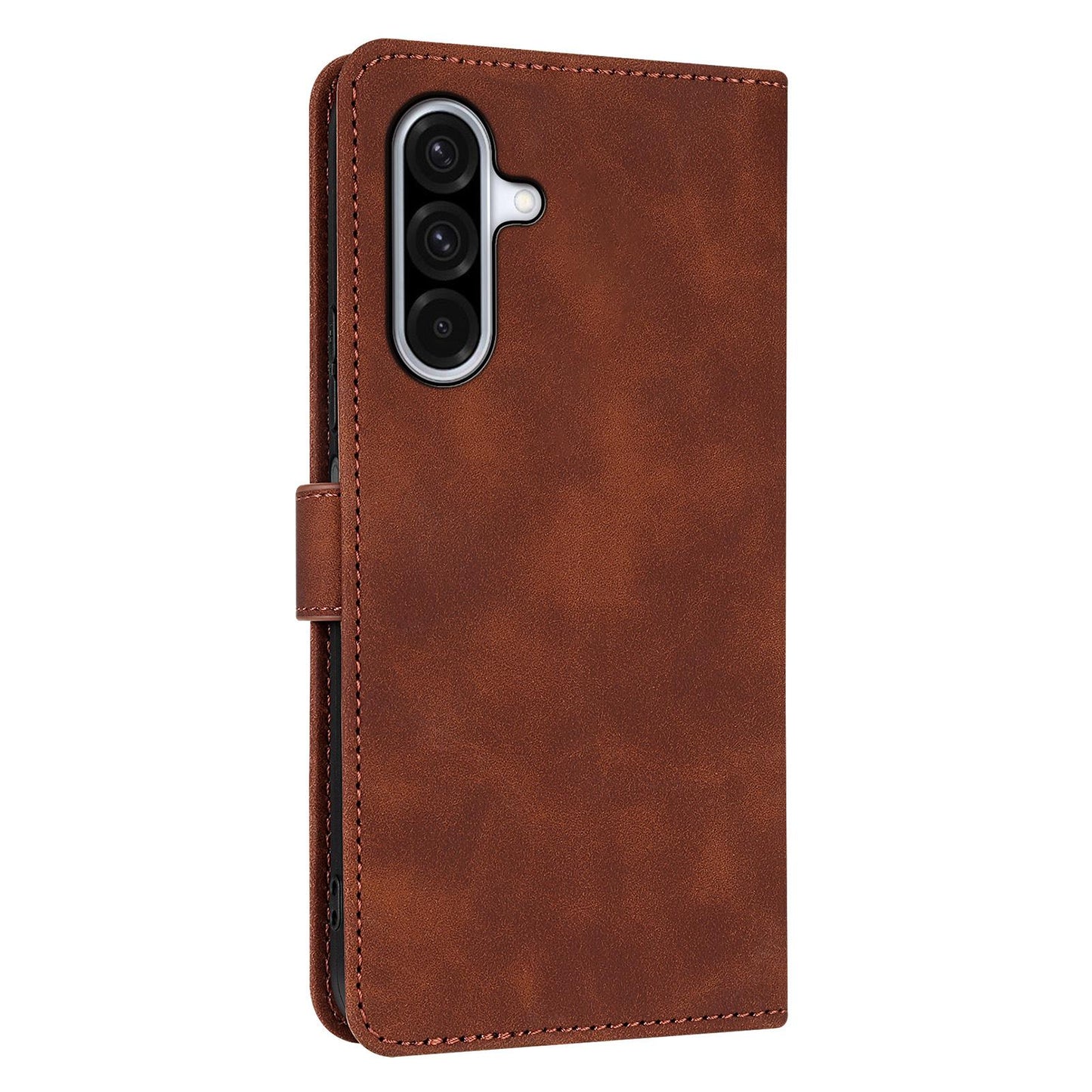 For Galaxy A18 5G / A17 5G AZNS Skin Feel Calf Texture Flip Leather Phone Case(Brown)