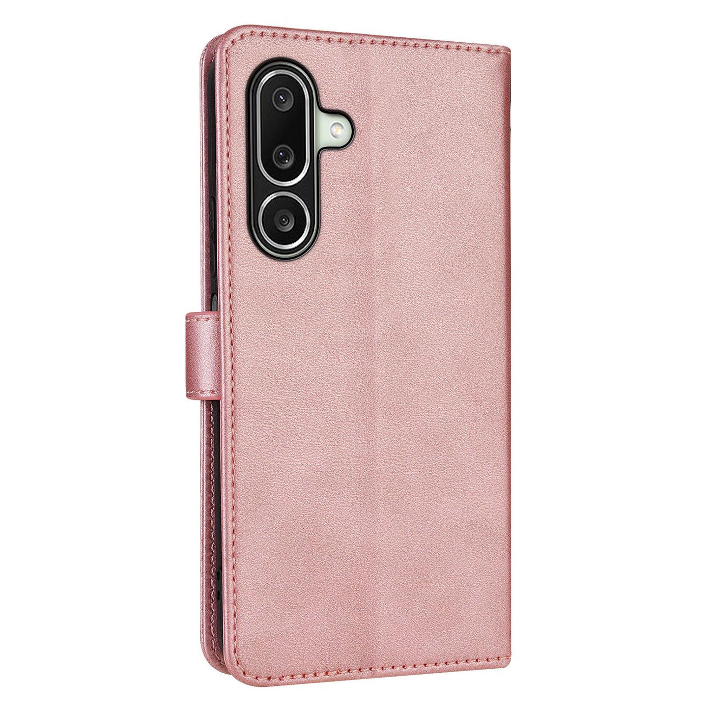For Galaxy A27 5G AZNS Skin Feel Calf Texture Flip Leather Phone Case(Rose Gold)