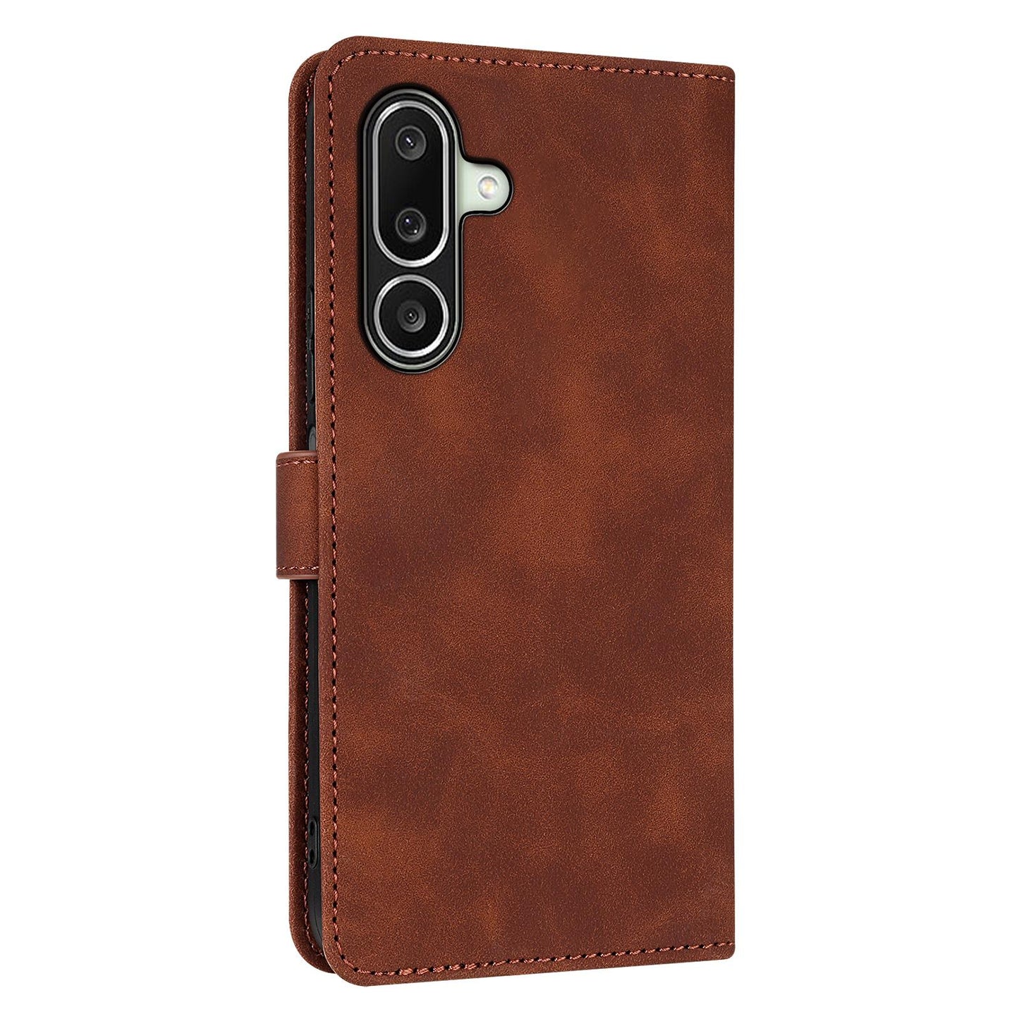 For Galaxy A27 5G AZNS Skin Feel Calf Texture Flip Leather Phone Case(Brown)