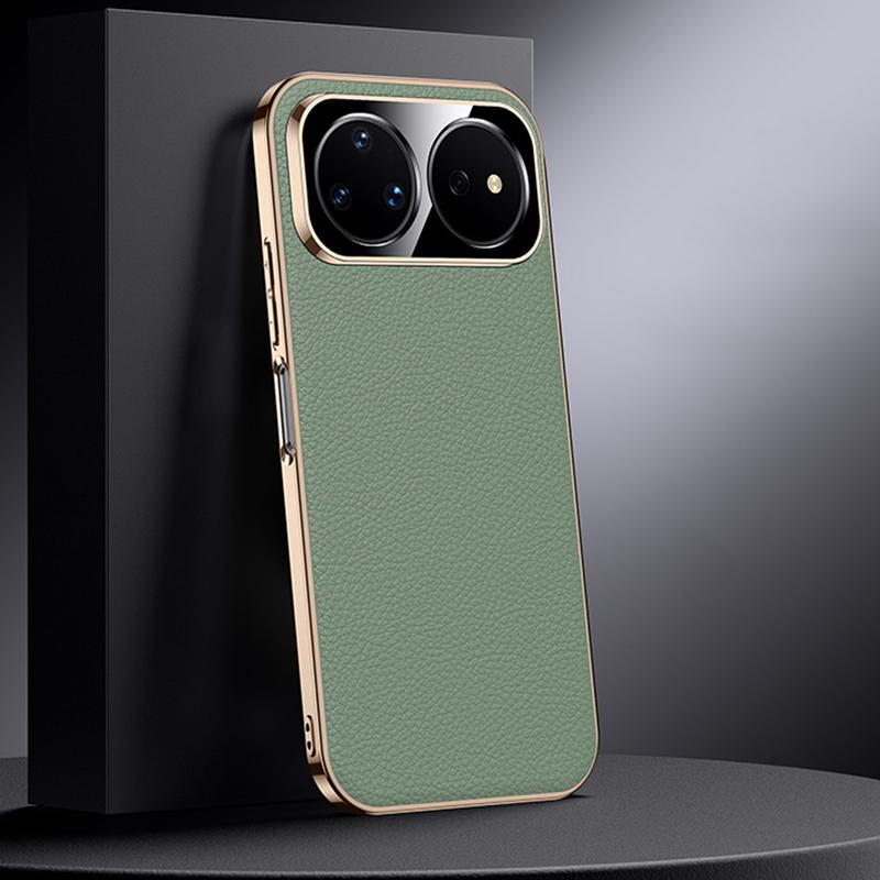 For Huawei nova 16 Ultra Genuine Leather PC Phone Case - Green - EDA007419018A