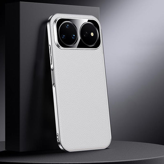 For Huawei nova 16 Ultra Genuine Leather PC Phone Case - White - EDA007419018D