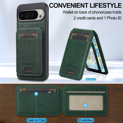 For Google Pixel 11 Pro XL LC.IMEEKE L3 Series Detachable RFID Card Bag Magsafe Phone Case(Green)