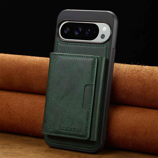 For Google Pixel 11 Pro XL LC.IMEEKE L5 Series Detachable RFID Card Bag Magsafe Phone Case(Green)