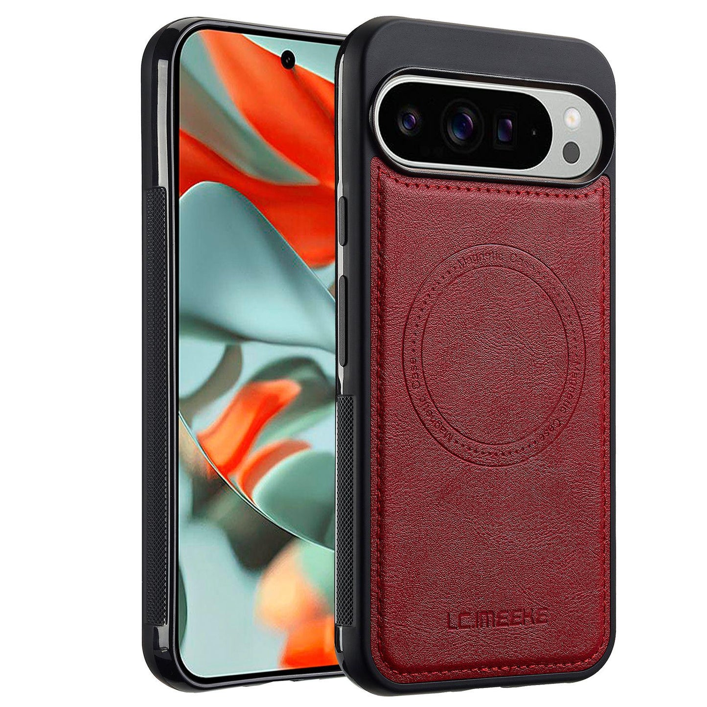 For Google Pixel 11 Pro XL LC.IMEEKE Magsafe Phone Case(Red)