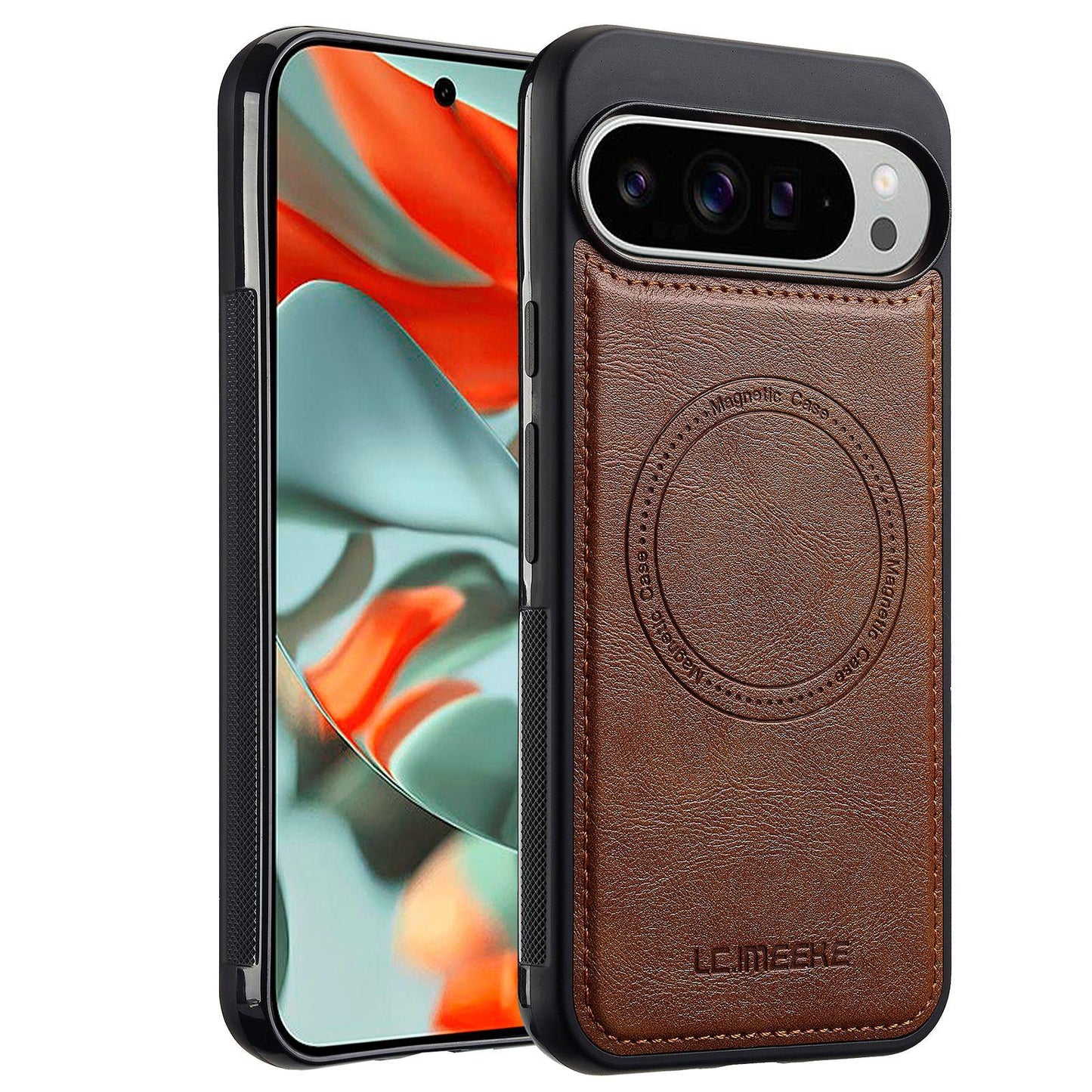 For Google Pixel 11 / 11 Pro LC.IMEEKE Magsafe Phone Case(Brown)