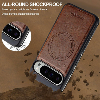 For Google Pixel 11 / 11 Pro LC.IMEEKE Magsafe Phone Case(Brown)