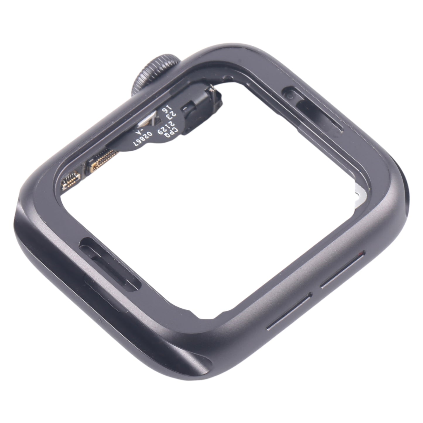 For Apple Watch Series 5 40MM LTE Aluminium Alloy Middle Frame Bezel Plate with Crown Spin Axis Flex Cable(Grey)