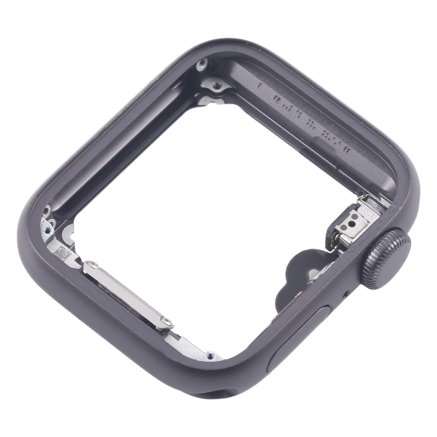 For Apple Watch Series 4 40MM GPS Aluminium Alloy Middle Frame Bezel Plate with Crown Spin Axis Flex Cable(Grey)