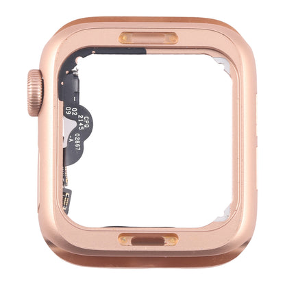 For Apple Watch Series SE 2020 44MM LTE Aluminium Alloy Middle Frame Bezel Plate with Crown Spin Axis Flex Cable(Gold)