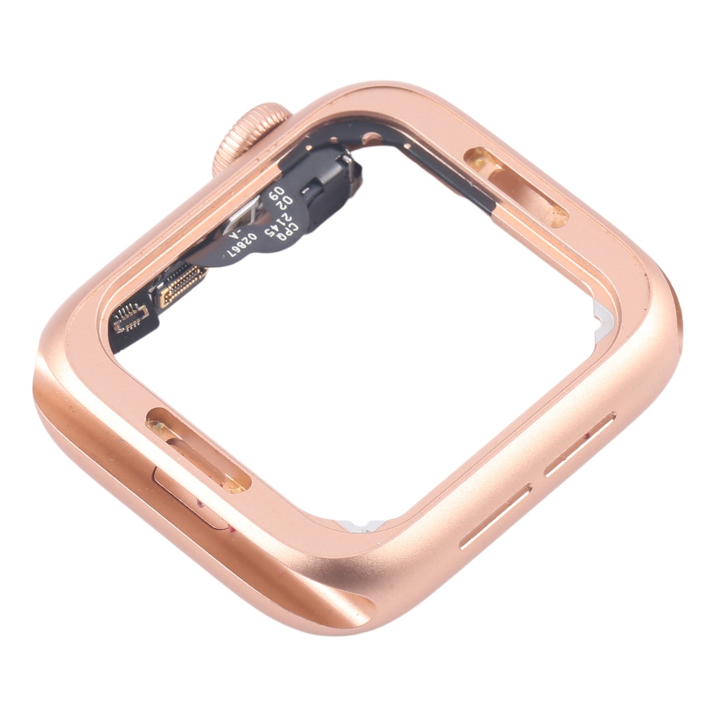 For Apple Watch Series 4 44MM GPS Aluminium Alloy Middle Frame Bezel Plate with Crown Spin Axis Flex Cable(Gold)