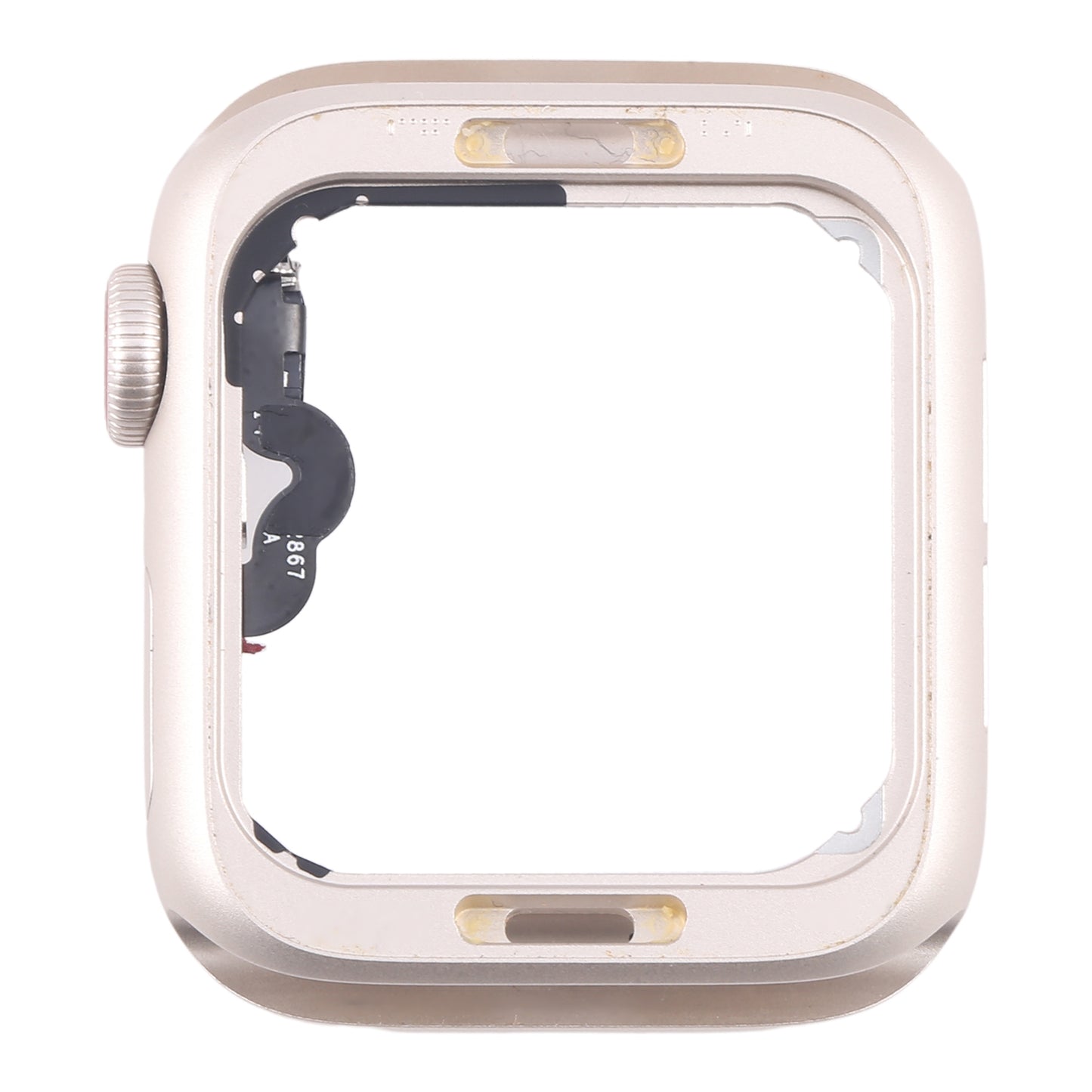 For Apple Watch SE 2022 40MM LTE Aluminium Alloy Middle Frame Bezel Plate with Crown Spin Axis Flex Cable(Starlight)