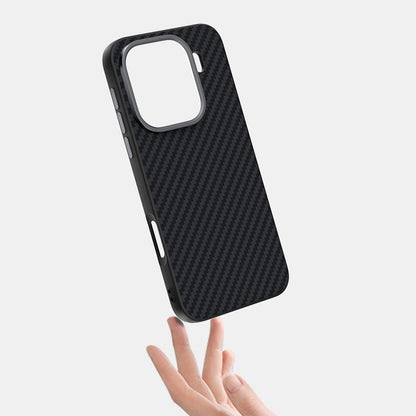 For OPPO Find X9 ABEEL C Carbon Fiber Series 6D Micro Relief MagSafe Phone Case - Black Blue - EDA007428609C