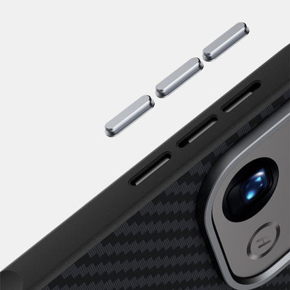 For OPPO Find X9 Pro ABEEL C Carbon Fiber Series 6D Micro Relief MagSafe Phone Case - Black - EDA007428610A