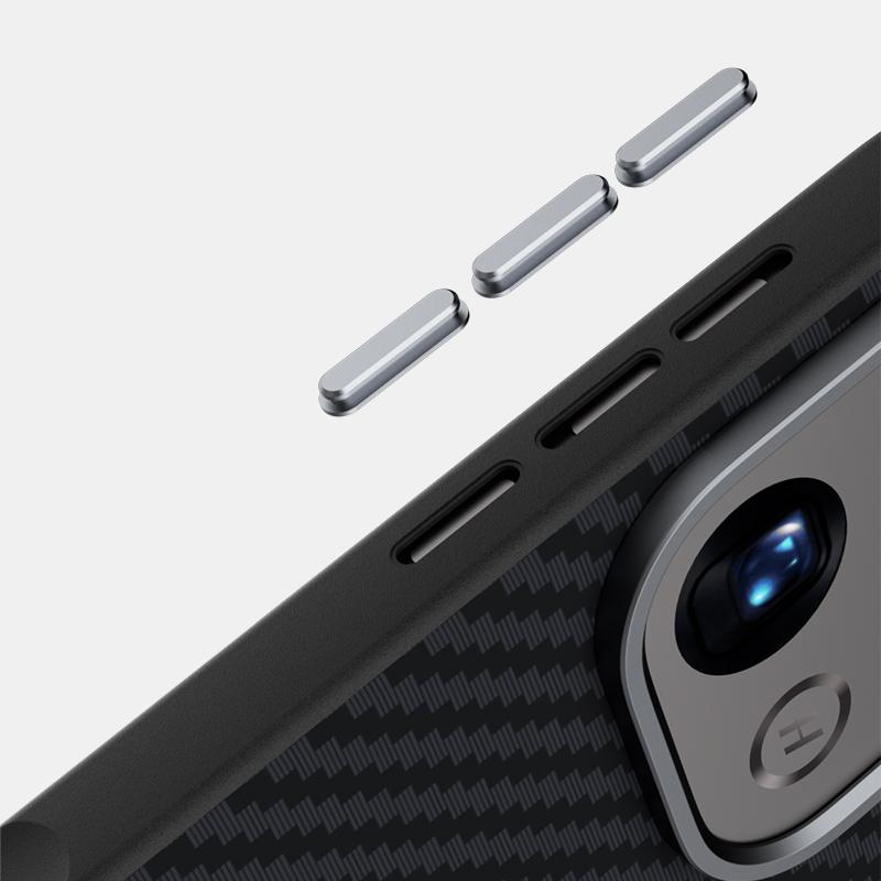 For OPPO Find X9 Pro ABEEL C Carbon Fiber Series 6D Micro Relief MagSafe Phone Case - Black Red - EDA007428610B