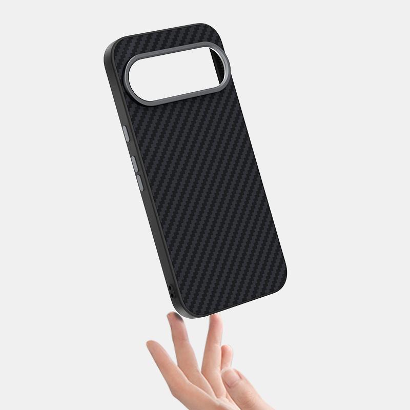For Google Pixel 11 ABEEL C Carbon Fiber Series 6D Micro Relief MagSafe Phone Case - Black - EDA007429209A