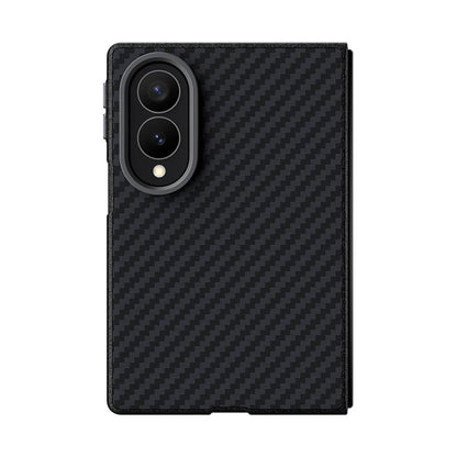 For Galaxy Z Fold8 5G ABEEL C Carbon Fiber Series 6D Micro Relief MagSafe Phone Case(Black)
