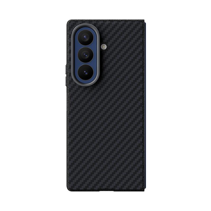 For Galaxy Z Fold8 Ultra 5G ABEEL C Carbon Fiber Series 6D Micro Relief MagSafe Phone Case(Black)
