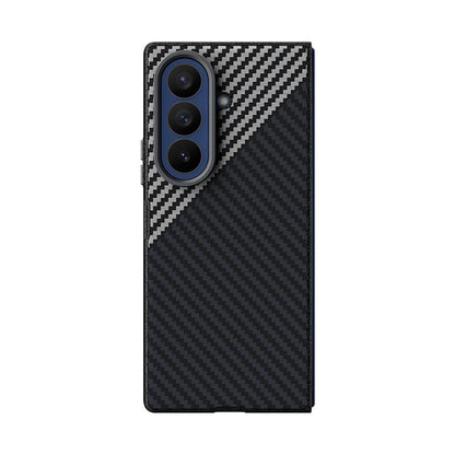 For Galaxy Z Fold8 Ultra 5G ABEEL C Carbon Fiber Series 6D Micro Relief MagSafe Phone Case(Black Grey)