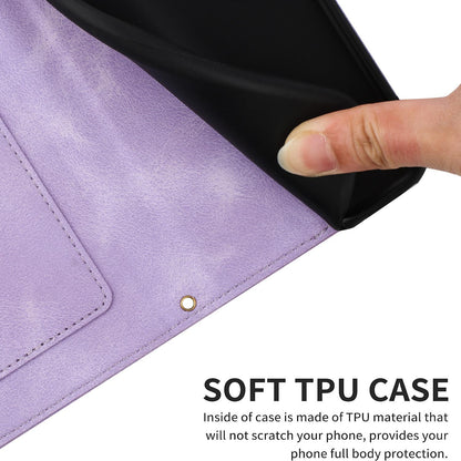 For Redmi Note 17 4G Global 171mm Floral Pattern Leather Phone Case with Lanyard(Light Purple)