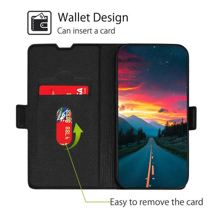 For Redmi K90 5G / Poco F8 Pro Ultra-thin Voltage Side Buckle Horizontal Flip Leather Phone Case(Black)