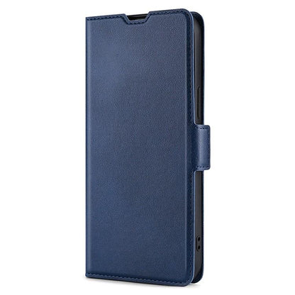For Redmi K90 5G / Poco F8 Pro Ultra-thin Voltage Side Buckle Horizontal Flip Leather Phone Case(Blue)