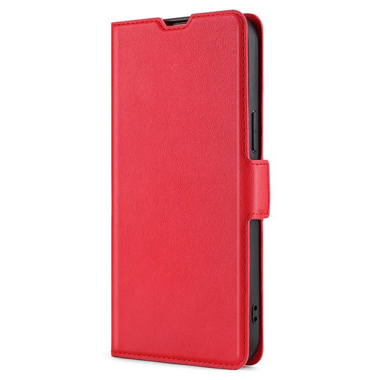 For Redmi K90 5G / Poco F8 Pro Ultra-thin Voltage Side Buckle Horizontal Flip Leather Phone Case(Red)