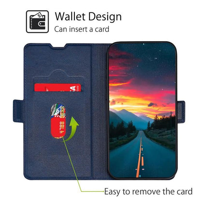 For Redmi K90 Pro Max 5G / Poco F8 Ultra Ultra-thin Voltage Side Buckle Horizontal Flip Leather Phone Case(Blue)