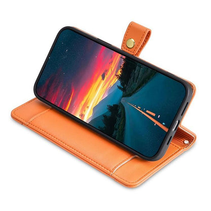 For Redmi K90 Pro Max 5G / Poco F8 Ultra Sheep Texture Cross-body Zipper Wallet Leather Phone Case(Orange)