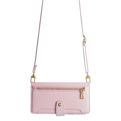 For Redmi K90 Pro Max 5G / Poco F8 Ultra Sheep Texture Cross-body Zipper Wallet Leather Phone Case(Pink)