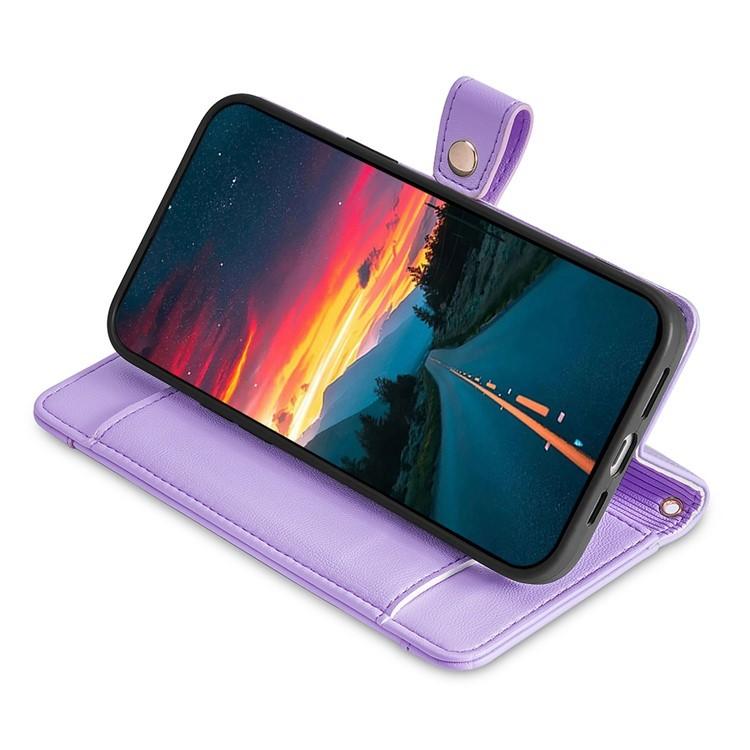 For Redmi K90 Pro Max 5G / Poco F8 Ultra Sheep Texture Cross-body Zipper Wallet Leather Phone Case(Purple)