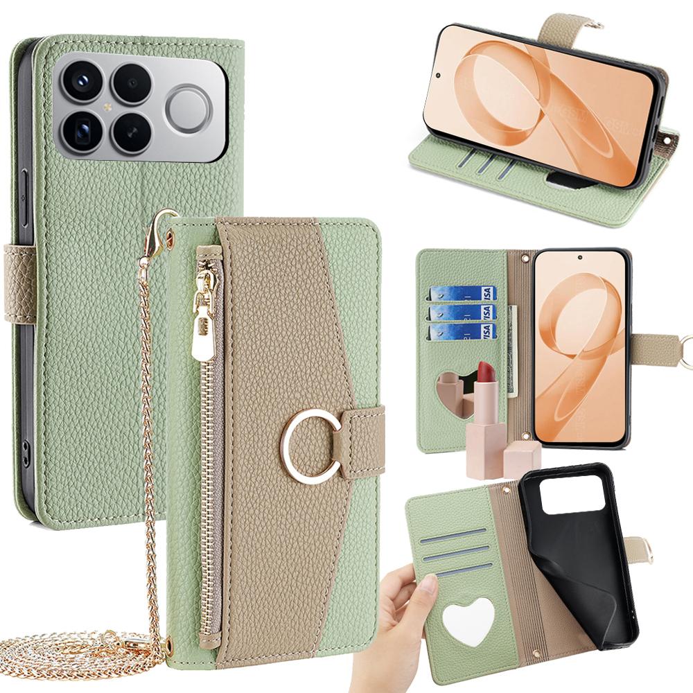 For Redmi K90 Pro Max / Poco F8 Ultra Crossbody Litchi Texture Leather Phone Case(Green)