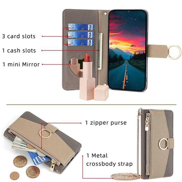 For Redmi K90 Pro Max / Poco F8 Ultra Crossbody Litchi Texture Leather Phone Case(Grey)