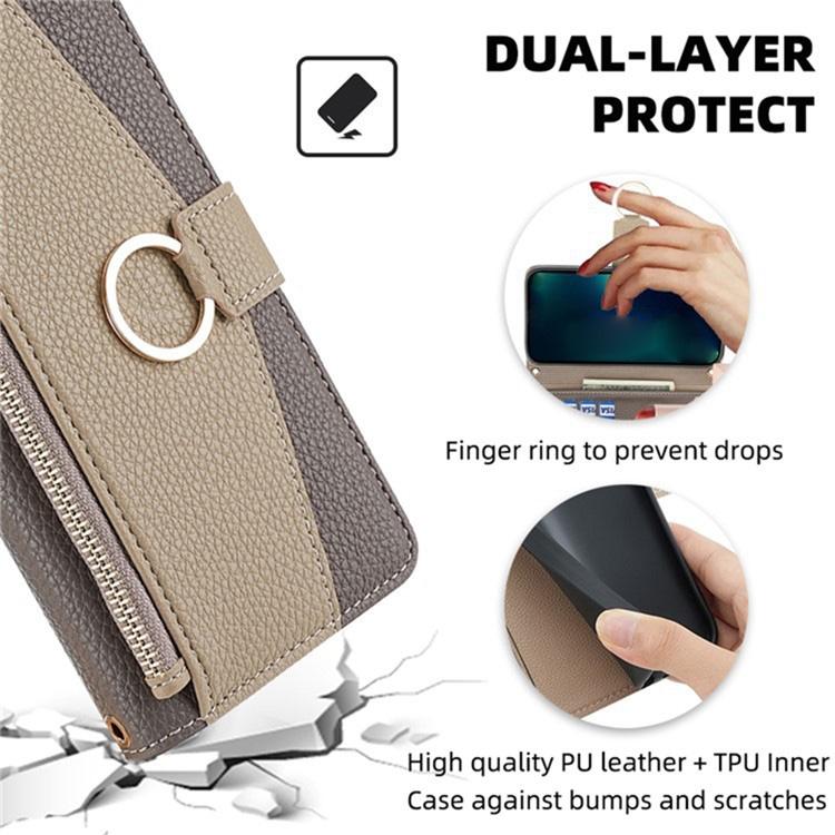 For Redmi K90 Pro Max / Poco F8 Ultra Crossbody Litchi Texture Leather Phone Case(Grey)