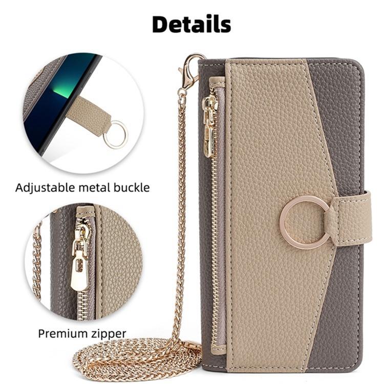 For Redmi K90 Pro Max / Poco F8 Ultra Crossbody Litchi Texture Leather Phone Case(Grey)