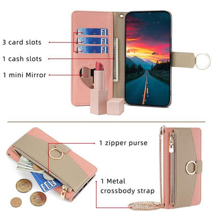 For Redmi K90 Pro Max / Poco F8 Ultra Crossbody Litchi Texture Leather Phone Case(Pink)