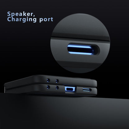 For Galaxy Z Flip8 5G Armor MagSafe PC Hybrid TPU Phone Case - Frosted Black - EDA007438005A