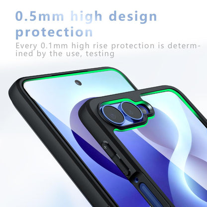 For Galaxy Z Flip8 5G Armor MagSafe PC Hybrid TPU Phone Case - Transparent - EDA007438005B