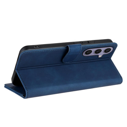 For Galaxy S26 FE 5G AZNS Skin Feel Calf Texture Flip Leather Phone Case(Blue)