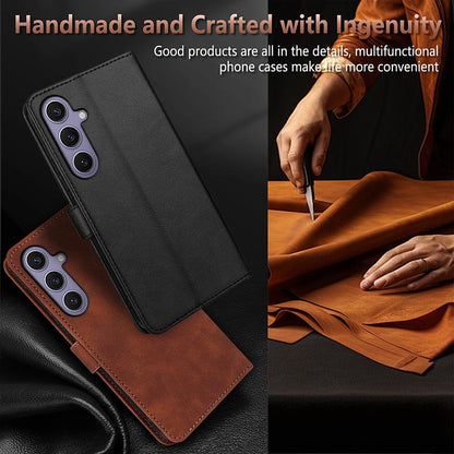 For Galaxy S26 FE 5G AZNS Skin Feel Calf Texture Flip Leather Phone Case(Red)