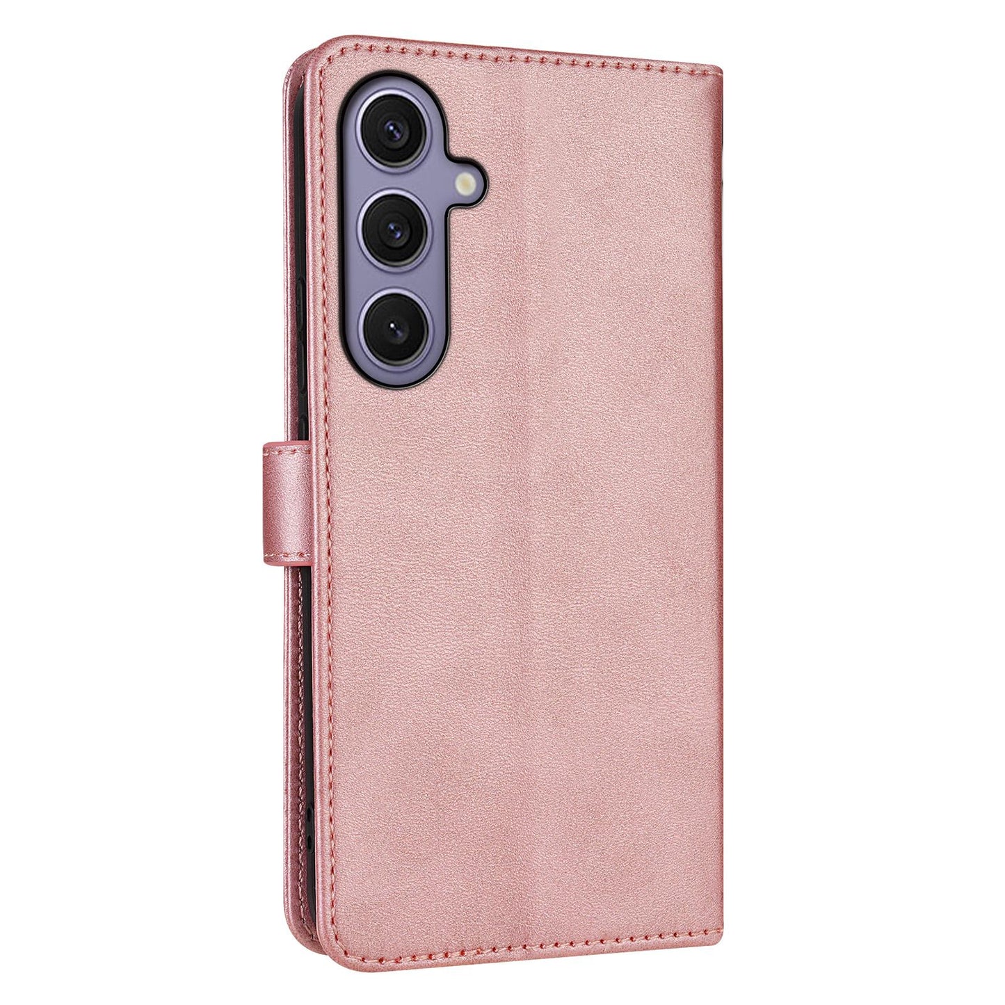 For Galaxy S26 FE 5G AZNS Skin Feel Calf Texture Flip Leather Phone Case(Rose Gold)