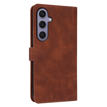 For Galaxy S26 FE 5G AZNS Skin Feel Calf Texture Flip Leather Phone Case(Brown)