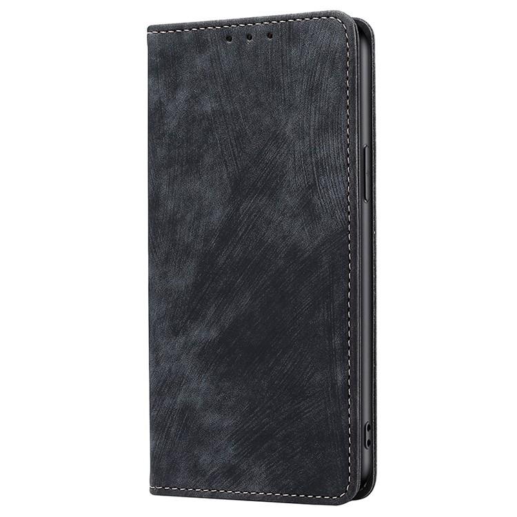 For Redmi K90 Pro Max 5G / Poco F8 Ultra RFID Anti-theft Brush Magnetic Leather Phone Case(Black)