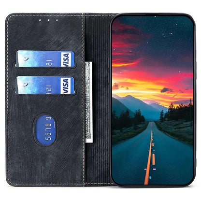 For Redmi K90 Pro Max 5G / Poco F8 Ultra RFID Anti-theft Brush Magnetic Leather Phone Case(Black)